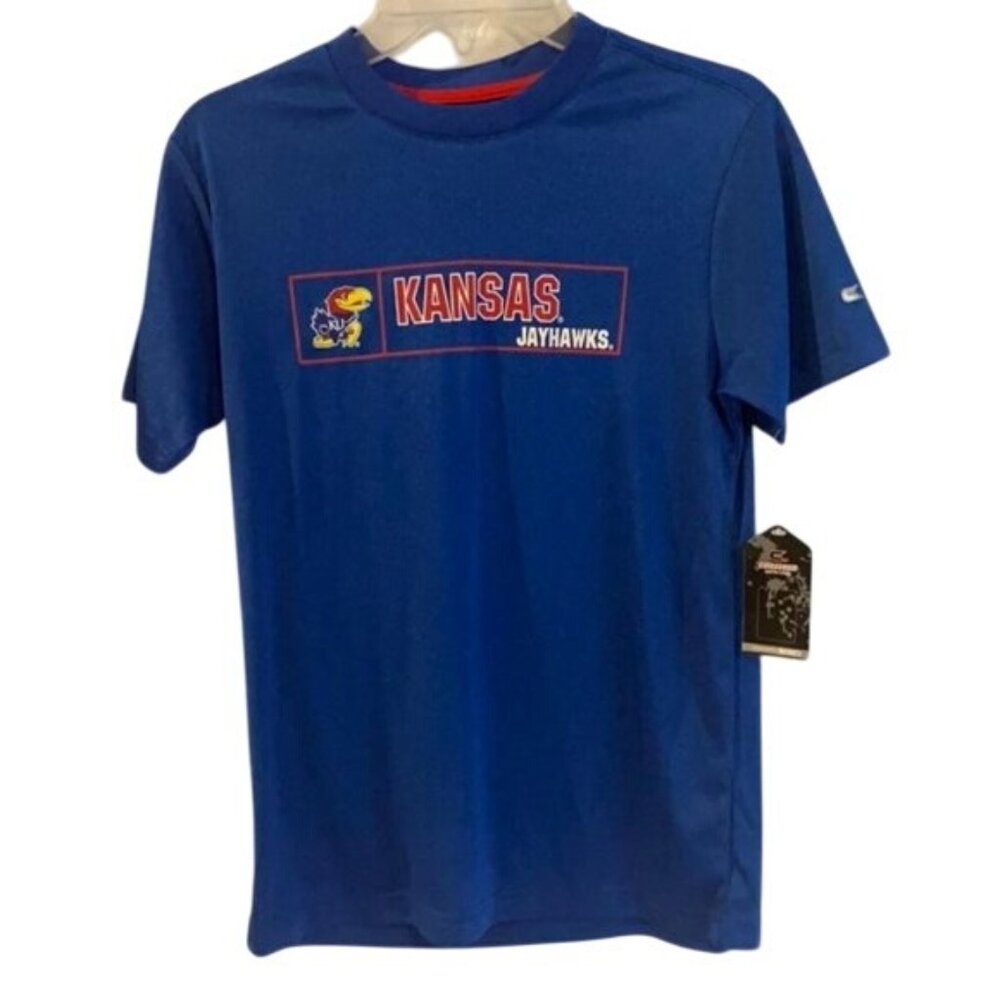 Kansas Jayhawks Performance T-shirt youth size M New